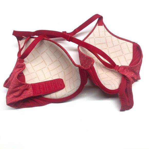 Victoria’s Secret Red Uplift Semi Demi Bra 32D - Picture 13 of 16